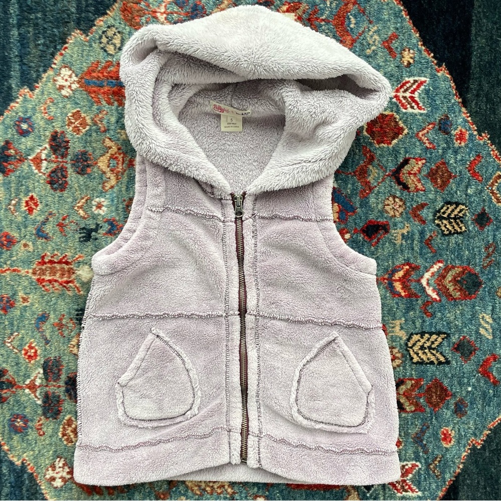 Boutique Brand Ragdoll and Rockets EUC hooded soft lilac vest